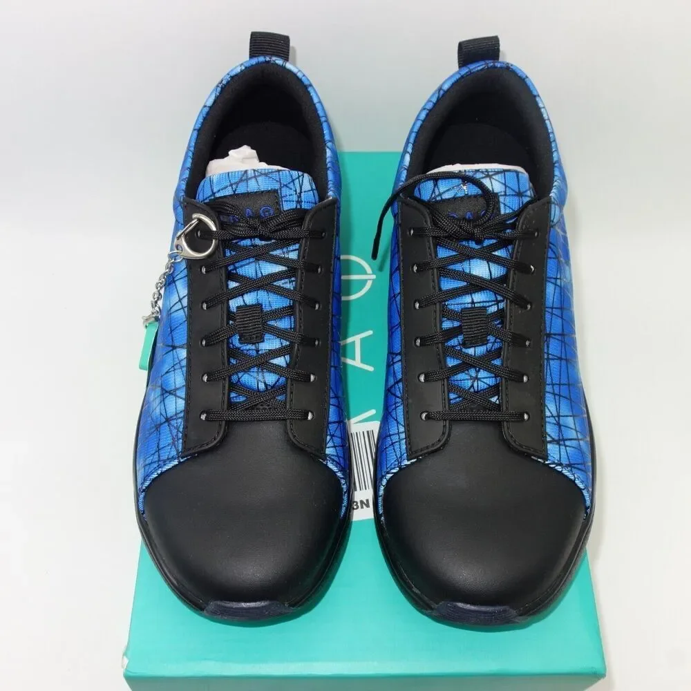 NEW Alegria Traq Qest Lace Up Smart Walking Shoes Blue Size 40 Women's 9.5-10